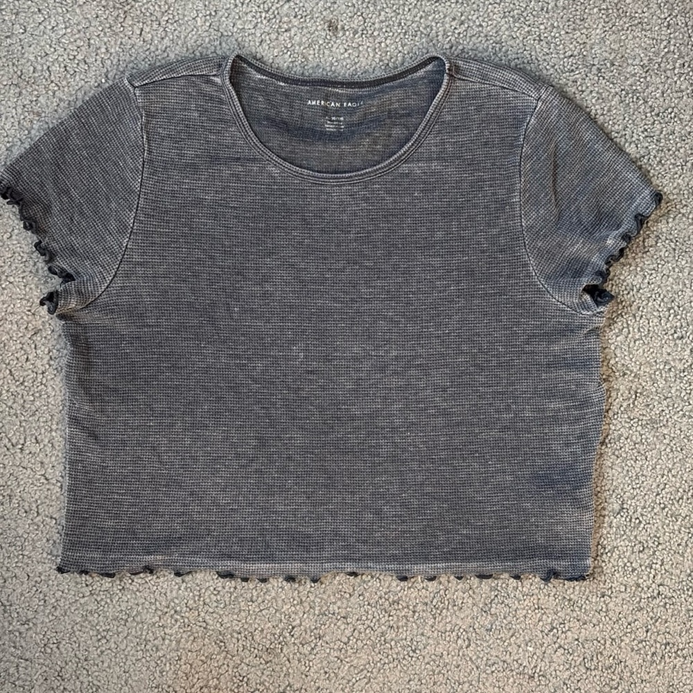 American eagle cropped t-shirt - grey